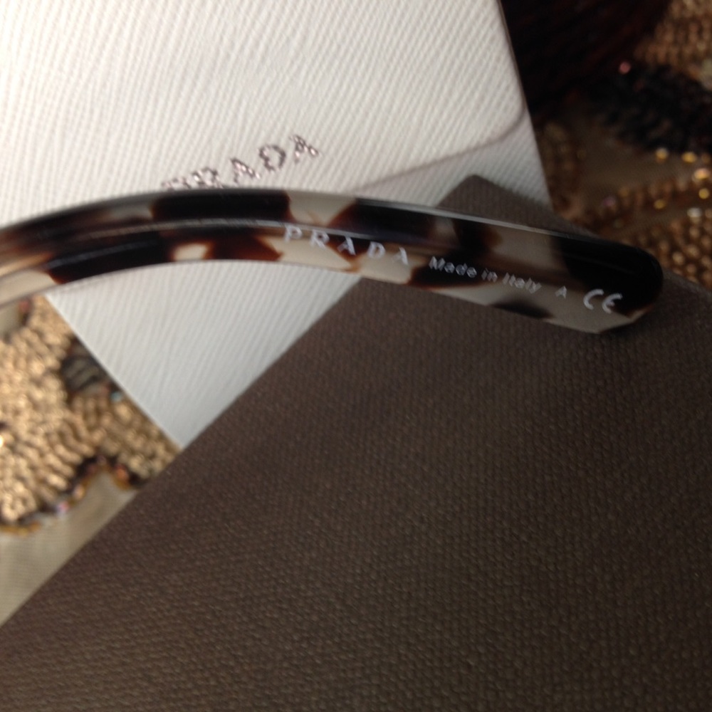 Prada Women's Raw Edition Baroque Wood Sunglasses - Picture 3 of 8