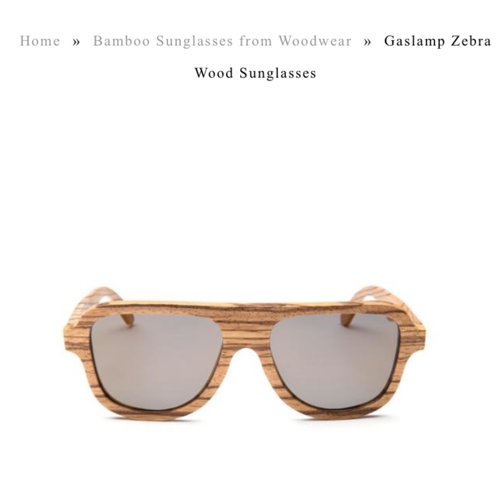 Zebra Wood Sunglasses