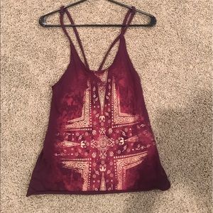 ✨ANTHROPOLOGIE maroon summer tank
