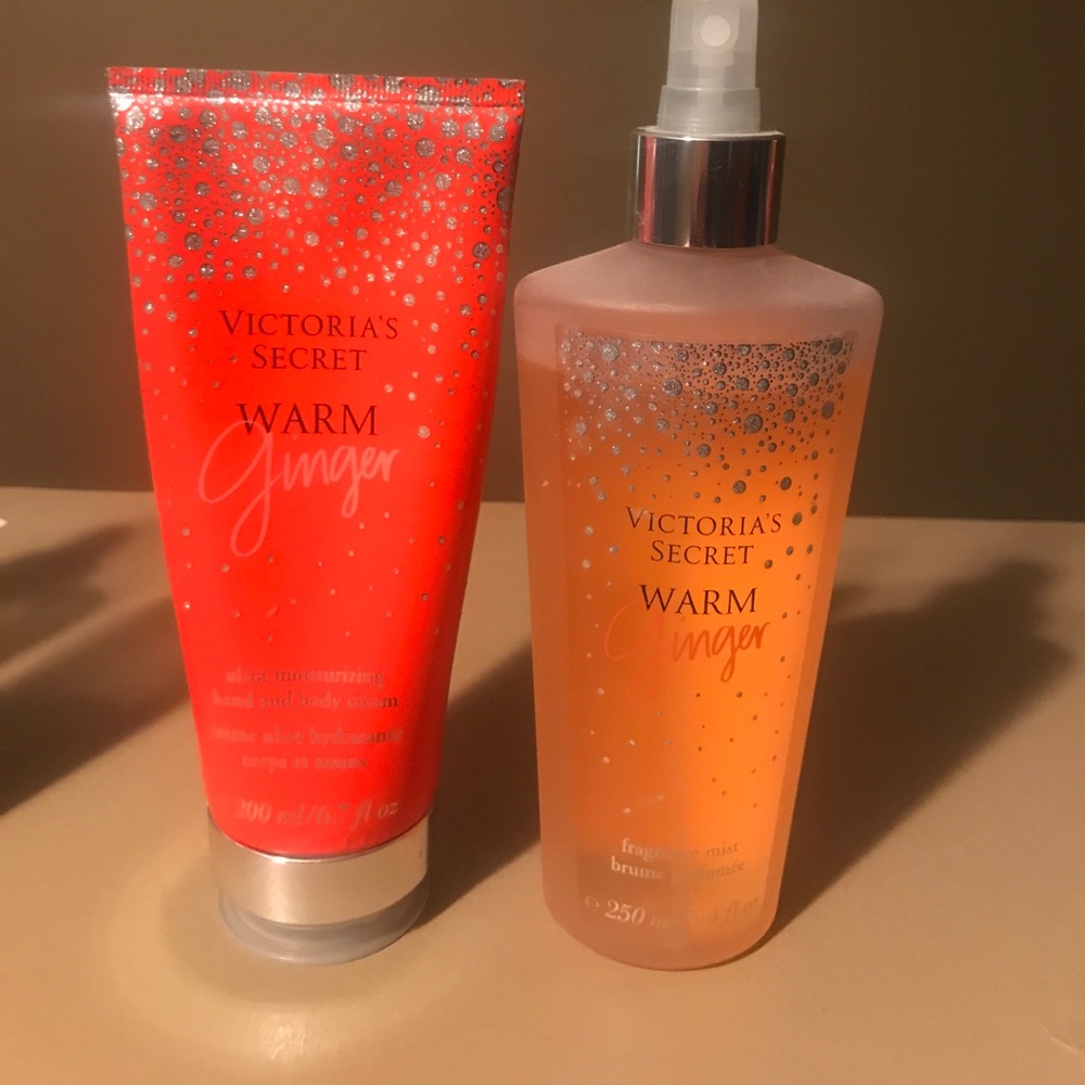 Victoria secret lotion and spray warm ginger
