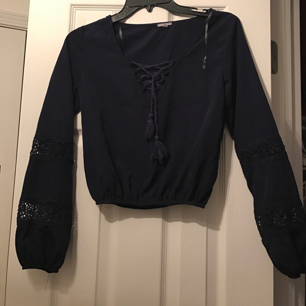 Charlotte Russe XS Dk. Navy blue crop top