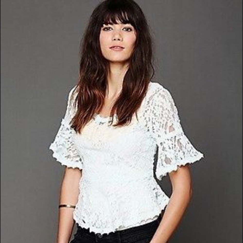 Free People With Flair Top
