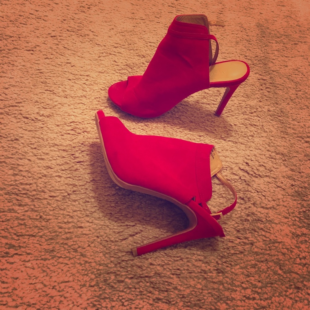 Red Sling Back Stilettos