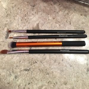 3 Morphe and 1 RT makeup brushes