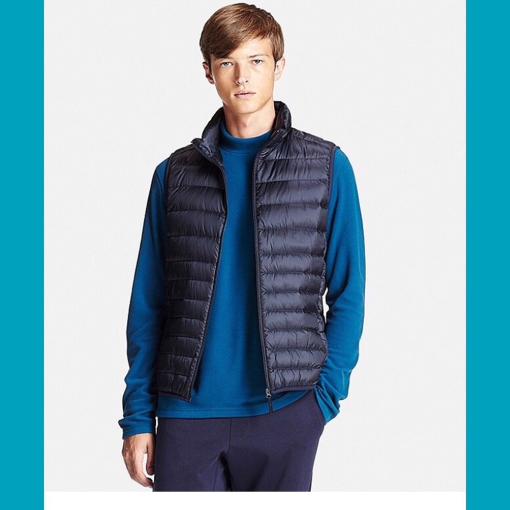 UNIQLO DOWN VEST NAVY BLUE