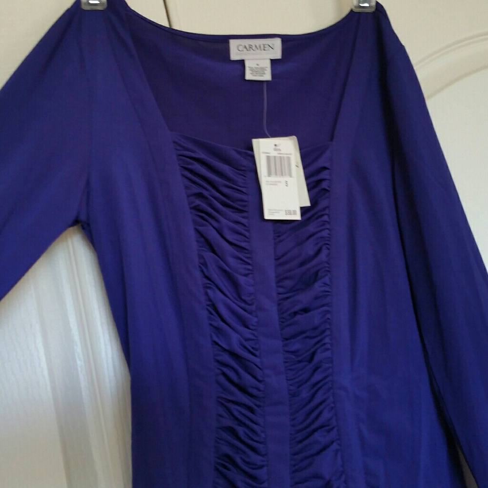 Gorgeous Carmen Marc Valvo top