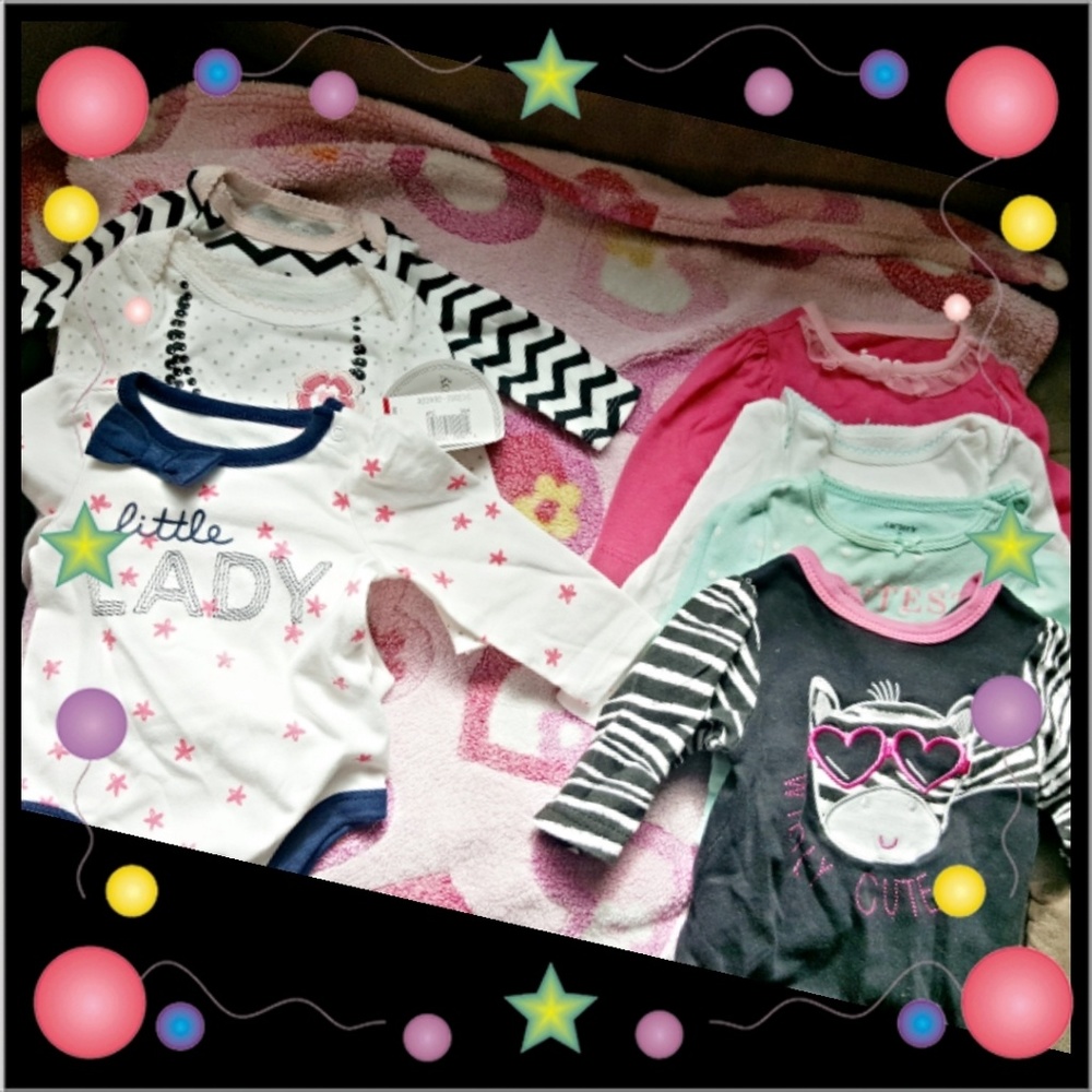 7 long sleeve baby girl onesies