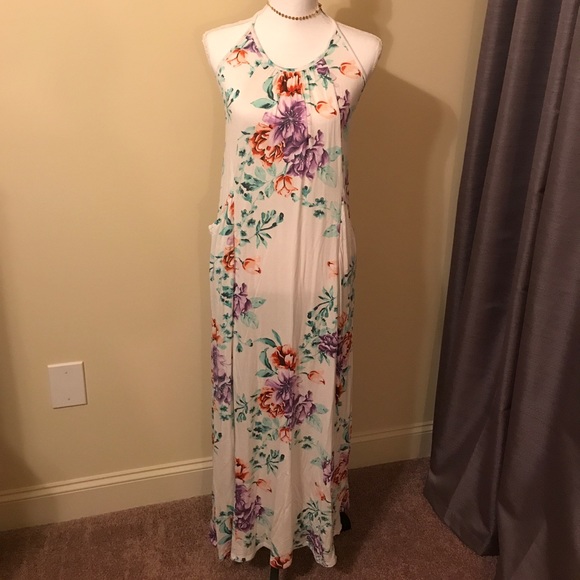 LAST ONE New Fab Floral Maxi with Pockets Large - Picture 5 of 7