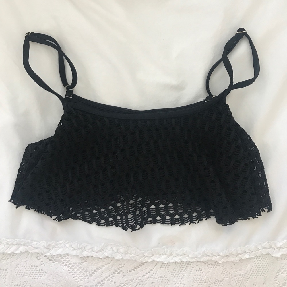 black bikini top