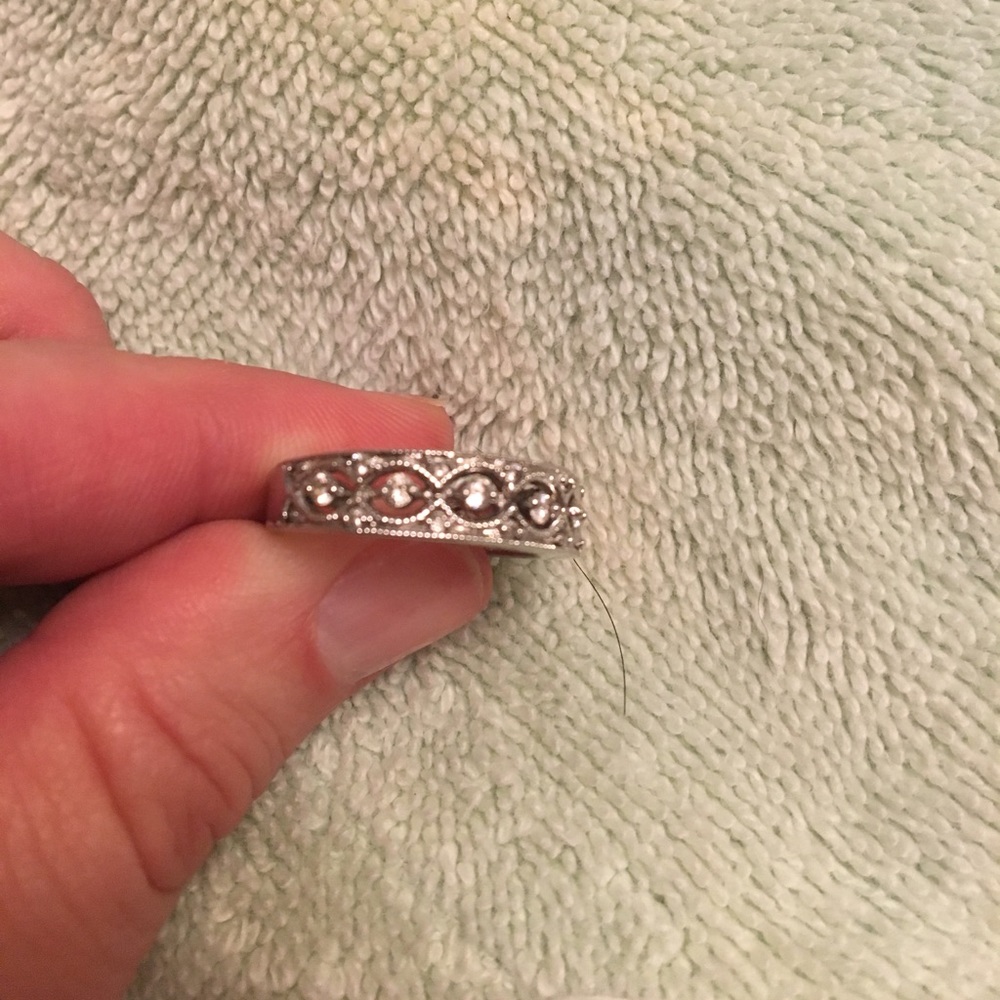 Sterling silver cz ring