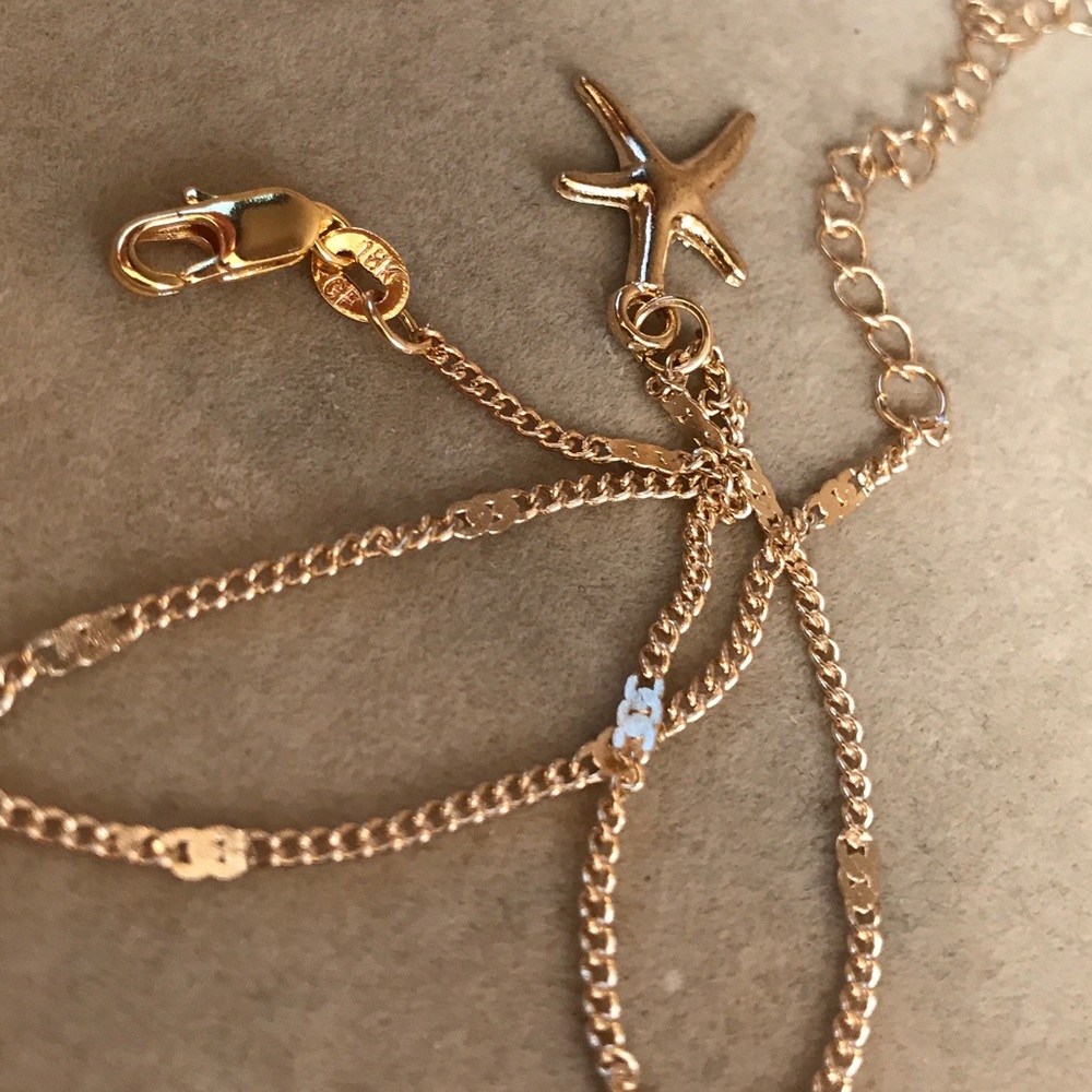 18K gold filled stamps chain - Picture 2 of 4