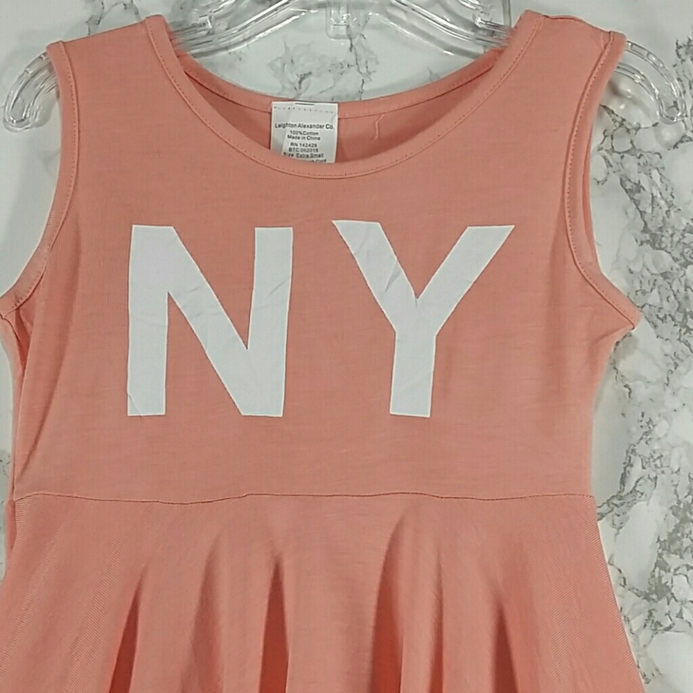 SALE***Peach Pink Skater dress. Kids   :) - Picture 2 of 4