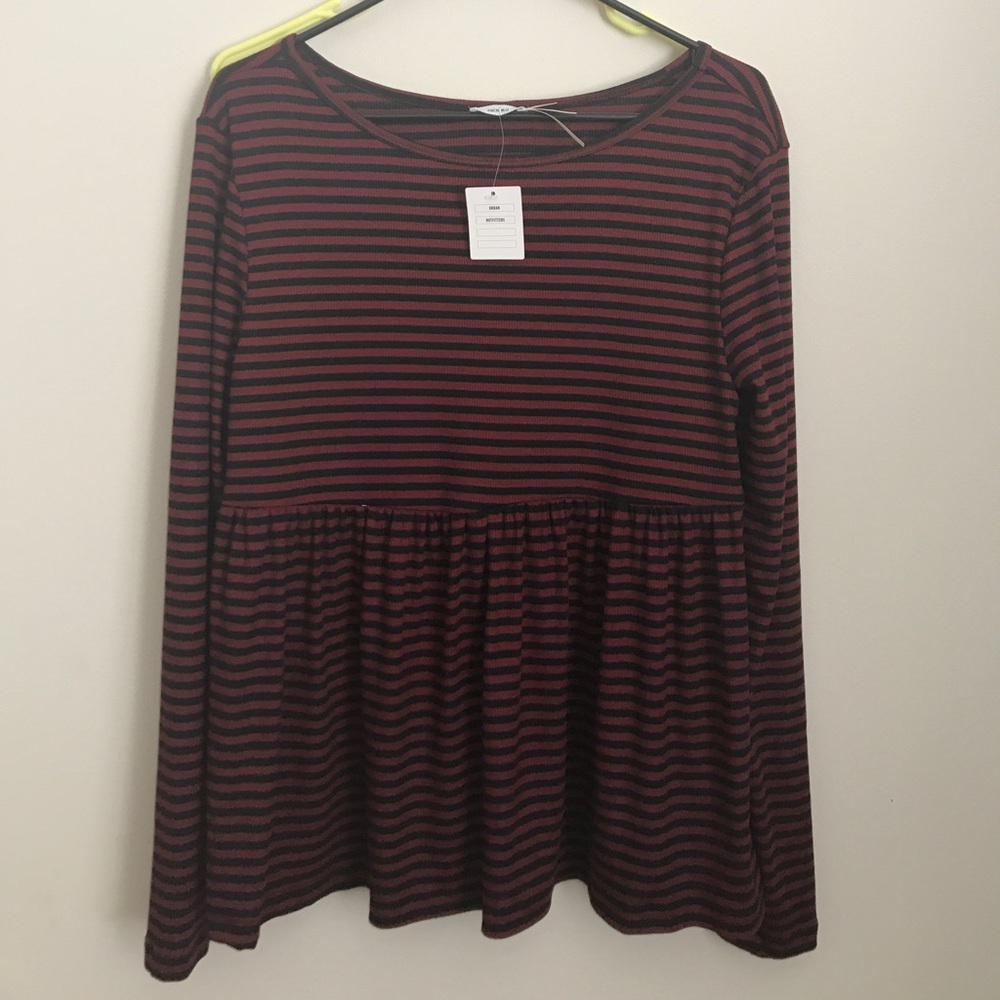 Urban Outfitters Kimichi Blue thermal peplum