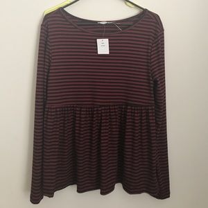 Urban Outfitters Kimichi Blue thermal peplum