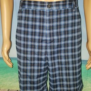 Izod men's plaid shorts 38" waist