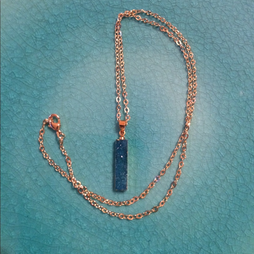 Druzy Bar Necklace