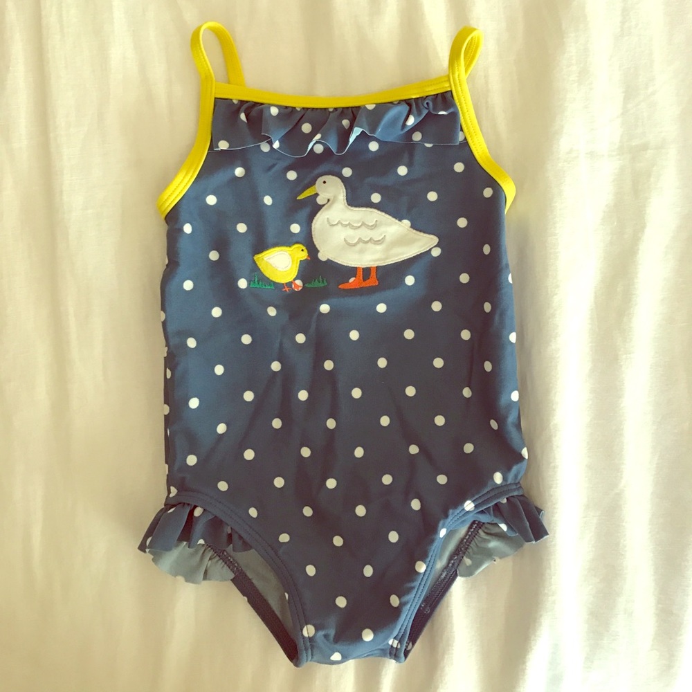 Baby Boden Polka Dot Swimsuit 6-12 months