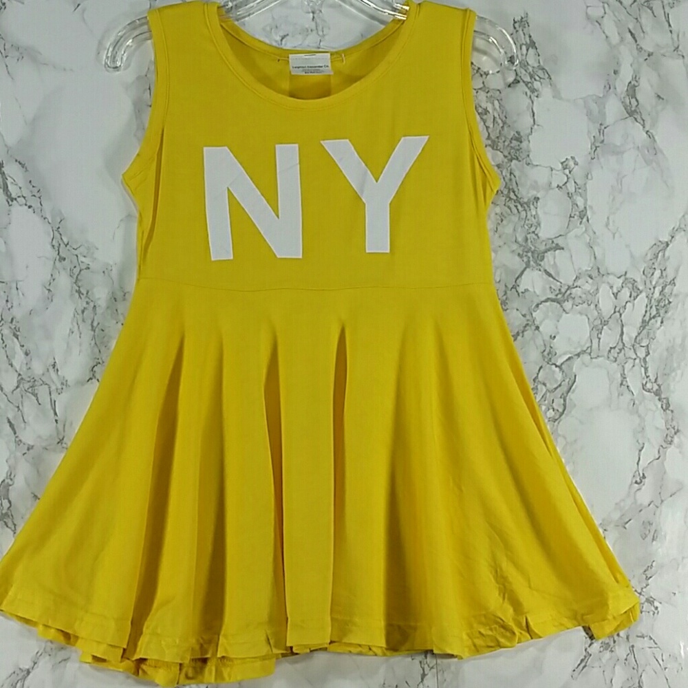 SALE***Yellow skater dress. Kids :) - Picture 1 of 4