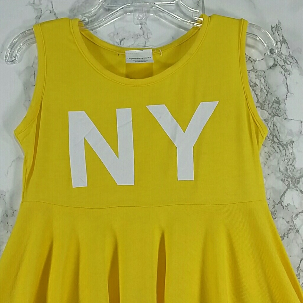 SALE***Yellow skater dress. Kids :) - Picture 2 of 4