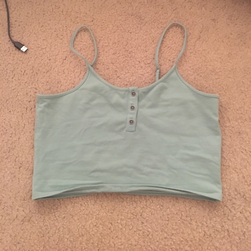Sea green crop top