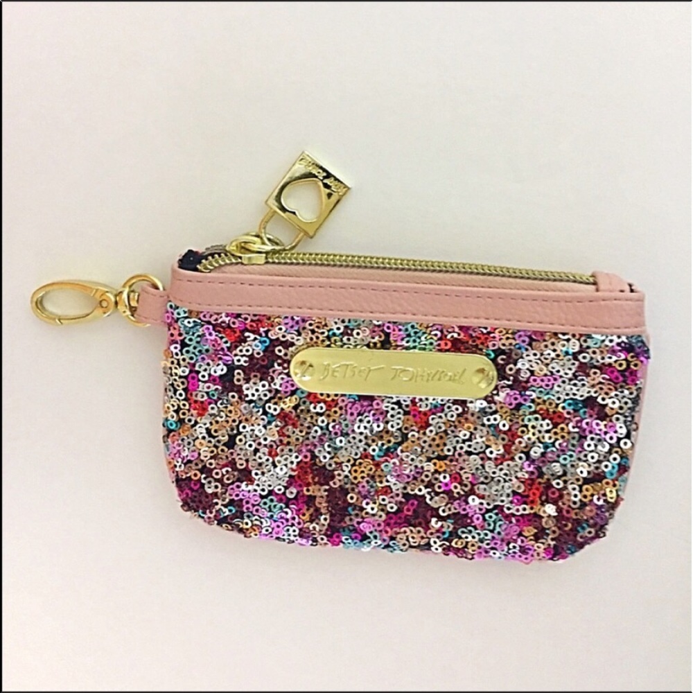 Betsy Johnson ID Wallet Keychain Coin Purse