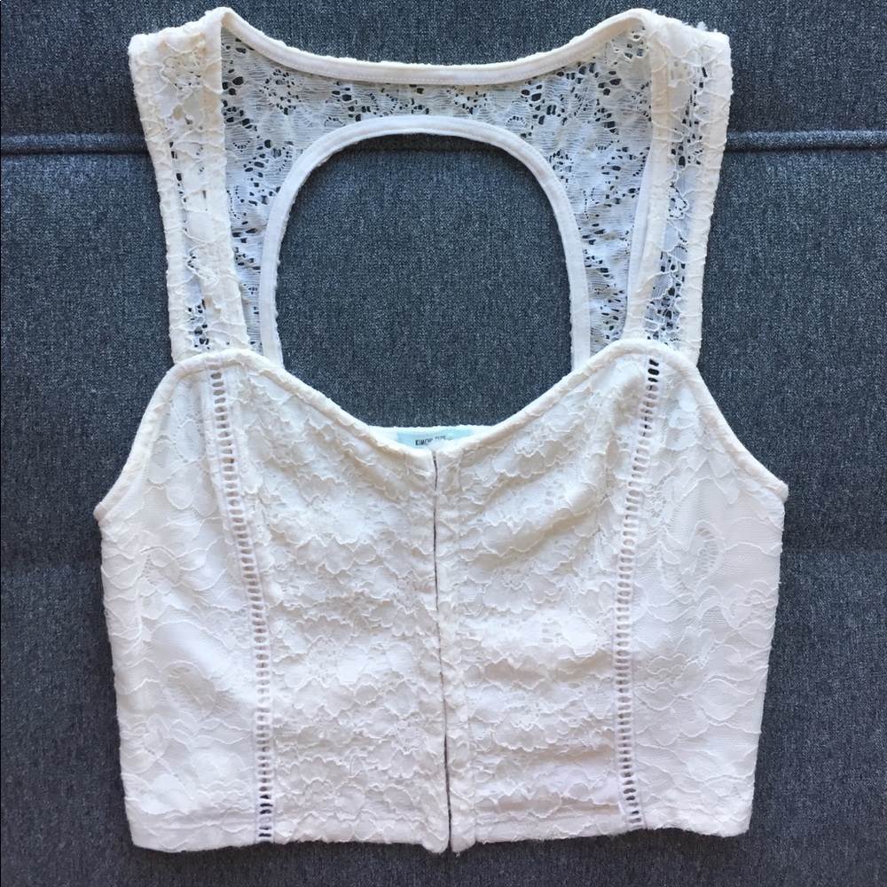 Kimchi Blue crochet crop top