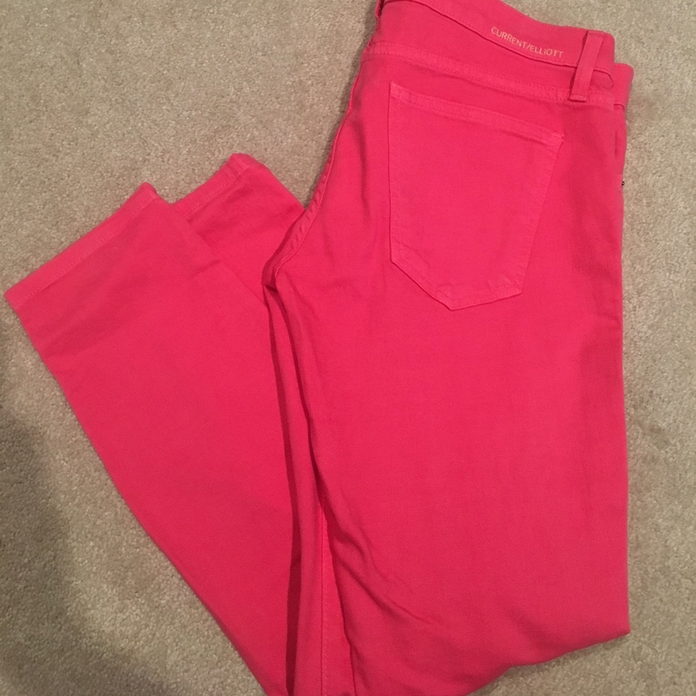 Current/Elliot pink skinny jeans