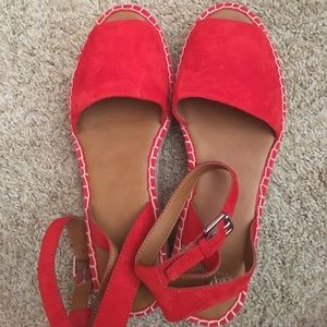 Franco Sarto Red leather upper sandals - size 9.5