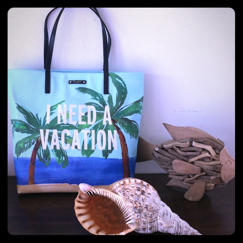 Kate Spade "I Need a Vacation Tote" NWT