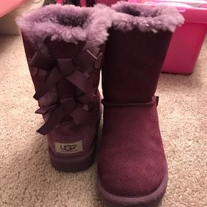 Plum bow uggs