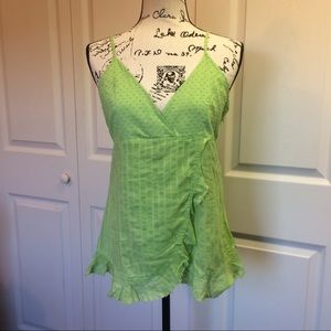 Quizz Lime Green Tank Top, Size Large