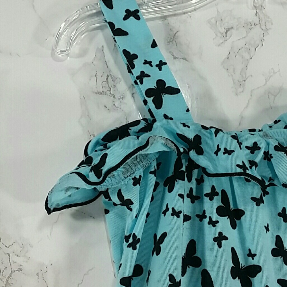 SALE***Blue butterflies Romper. Kids :0 - Picture 3 of 4