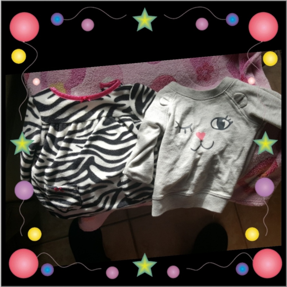 2 baby girl sweaters