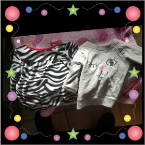 2 baby girl sweaters