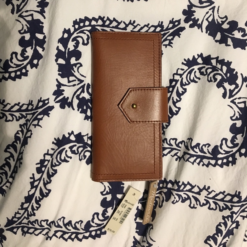 NWT Madewell Brown Leather Wallet