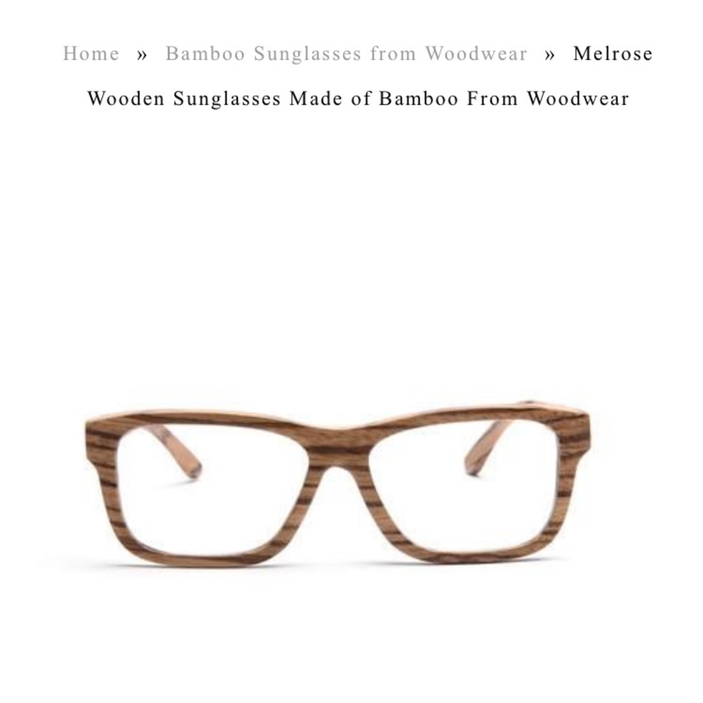Zebra Wood Glasses Unisex