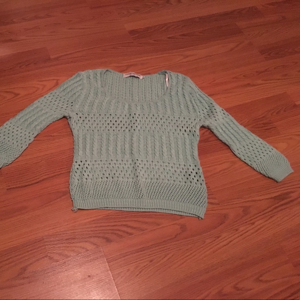 Teal spring sweater