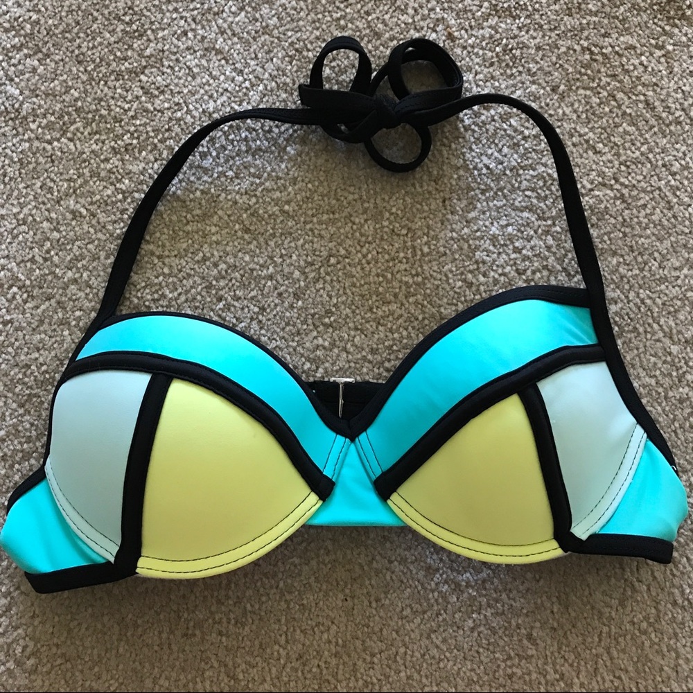 Green blue and black Target swimsuit size M
