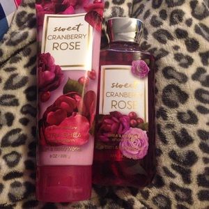 Bath and body works. Shower gel and body cream.
