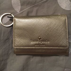 Kate Spade cherry lane gold darla wallet keychain