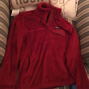 Red Patagonia fleece