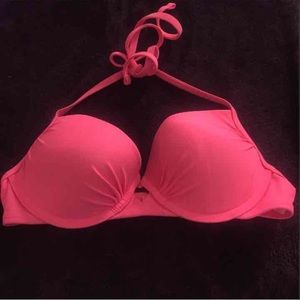 Neon pink swim top size M