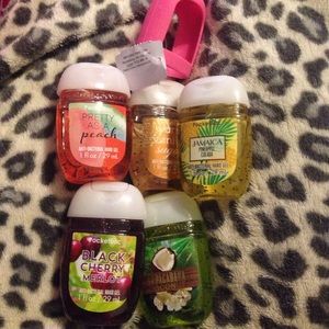 Bath and body works hand sanitizer and holder