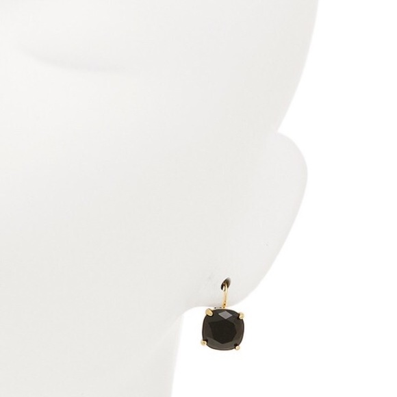 Kate Spade faceted square drop earrings black gem - Picture 3 of 3