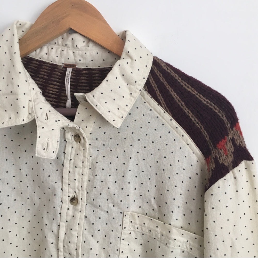 Free People Sage Button Down - Picture 2 of 4