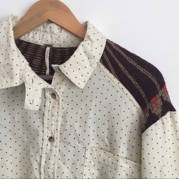 Free People Sage Button Down - Picture 2 of 4