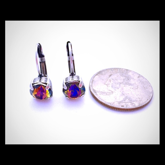 Swarovski Crystal Earrings in Crystal Volcano - Picture 7 of 7