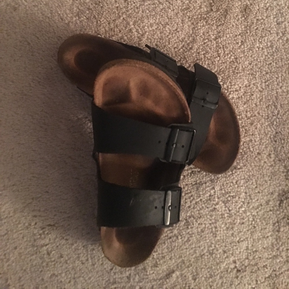 Birkenstock Arizona. Size 38. Black. Slide.
