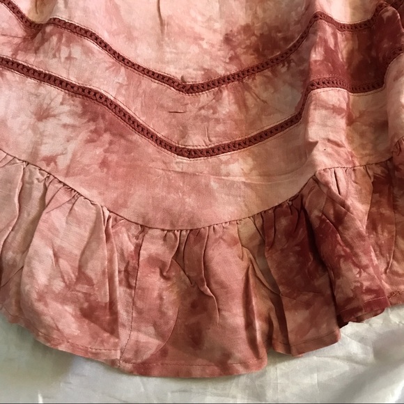 Boho Hippie Festival Crochet Detail Tie Dye Dress - Picture 5 of 7