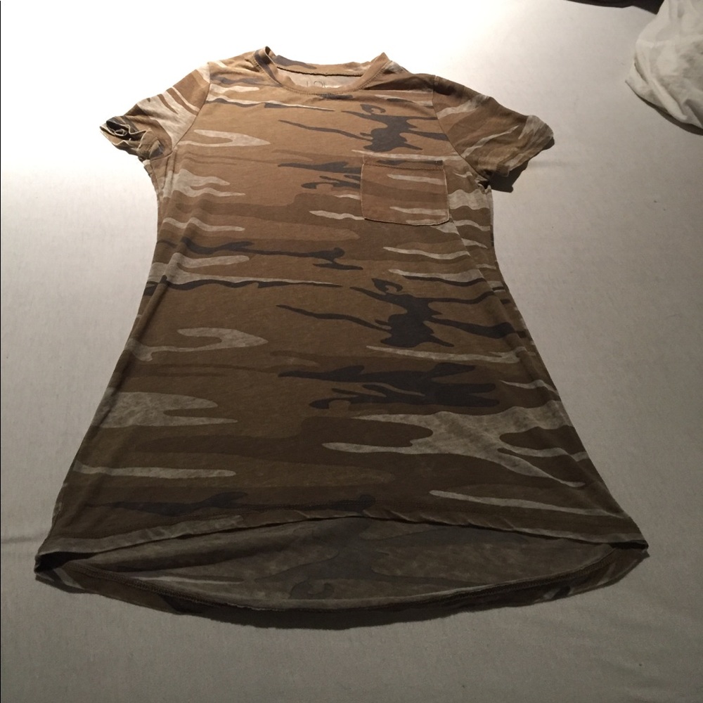 Semi sheer camo t shirt